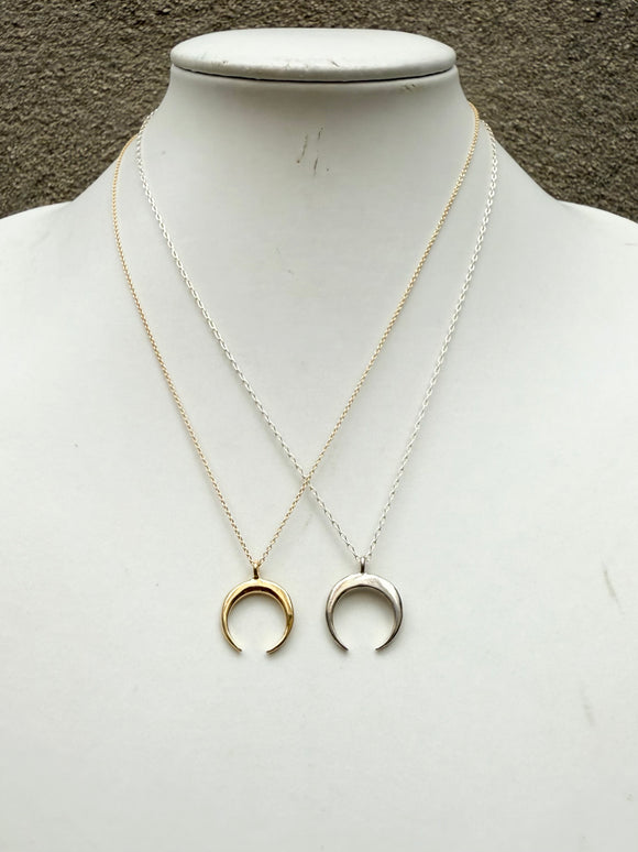 Crescent Necklace (metal options)