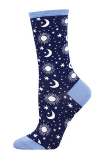 Moon Child Cotton Crew Socks