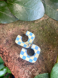 Checker Tile Square Hoops