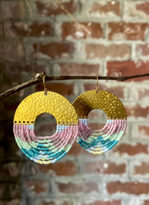 The Organic Circular Fringe Earrings (color options)