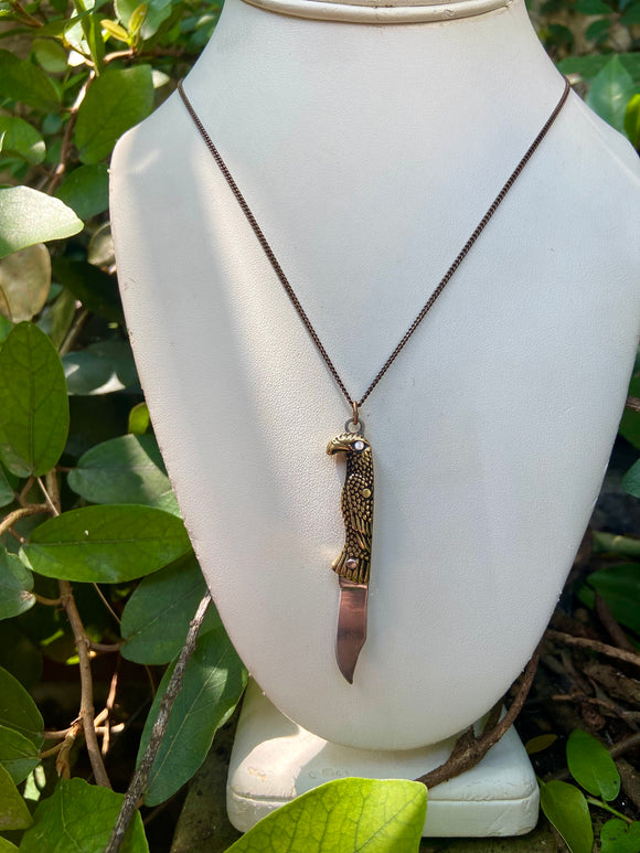 Bird Knife Necklace