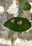 Tiny Heart Starburst Studs