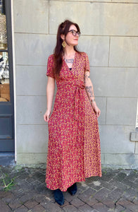 Floral Wrap Maxi Dress