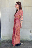 Floral Wrap Maxi Dress