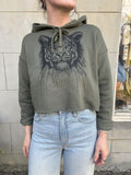 Tiger Mandy Crop Hoodie