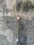 Moonstone Y Drop Necklace