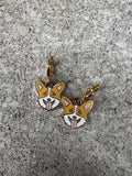 Enamel Corgi Earrings