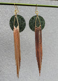 Gold Glamour Fringe Earrings