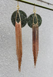 Gold Glamour Fringe Earrings