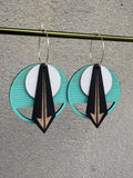 Arrow Cutout 3-Layer Earrings