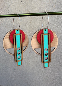 Wright 3-Layer Earrings (color options)