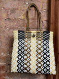 Upcycled Woven Plastic Bag with Closure (color options!)