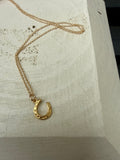 Tiny Gold Horseshoe Necklace