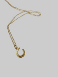 Tiny Gold Horseshoe Necklace