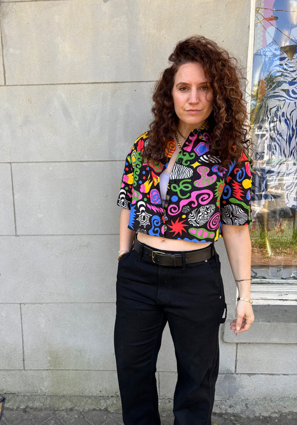 Party Mix Linen Olivia Top