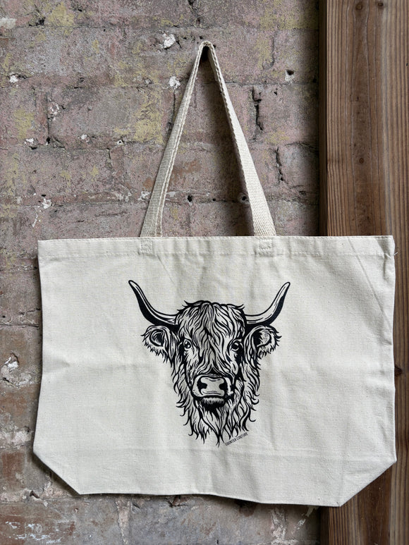 Highland Cow Tote