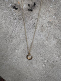 Tiny Gold Horseshoe Necklace