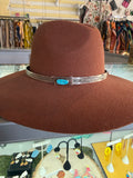 Vintage Statement Turquoise and Sterling Adjustable Hat band