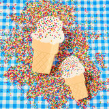Ice Cream w/sprinkles Hair Claw (size options)