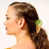 Mint Chocolate Chip Ice Cream Hair Claw (size options)