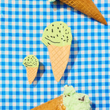 Mint Chocolate Chip Ice Cream Hair Claw (size options)