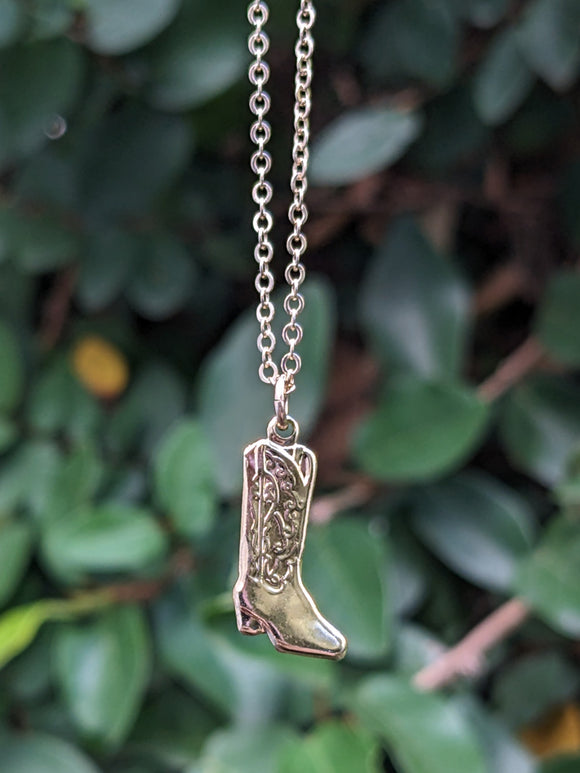 Cowgirl Boot Necklace