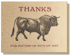 Thanks Bull Card