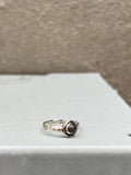 Tourmalated Quartz Faceted Stone Ring