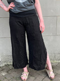 The Linen Side Slit Pants (color options)