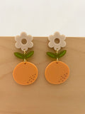 Acrylic Fruit + Flower Dangles (color options)