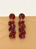 Acrylic Squiggle Dangle Earrings (color options)