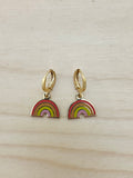 Enamel Rainbow Earrings