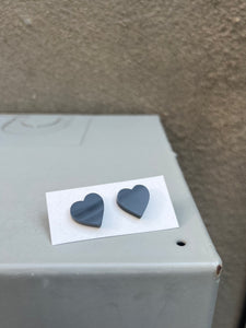 Acrylic Heart Studs (color options)