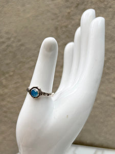 Chalcedony Faceted Stone Ring