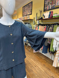 Linen Button Shirt/Jacket