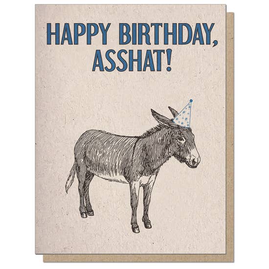 Asshat Birthday Card