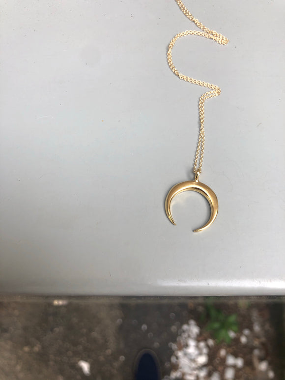 Vermeil Crescent Necklace