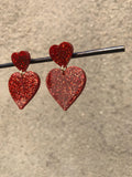 Double Stack Heart Dangles (multiple options)