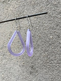 Glass Teardrop Earrings (color options)