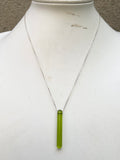 Vertical Glass Bar Necklace (color options)