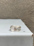 Simple, Hammered Sterling Bands (size options)