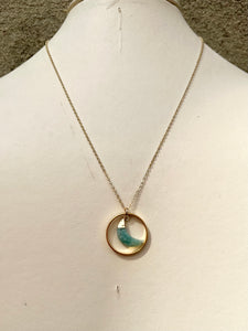 Moon Halo Necklace (stone options)