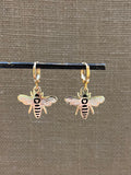 Bee Enamel Earrings