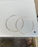 Sterling Silver Hoops (size options)