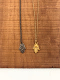 Hamsa Necklace (metal options)