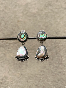 Vintage Abalone Earrings