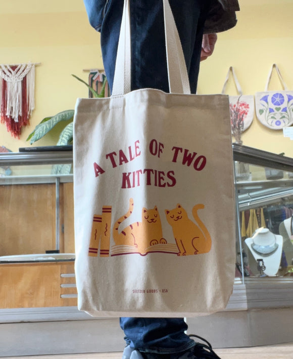 A Tale of Two Kitties Tote