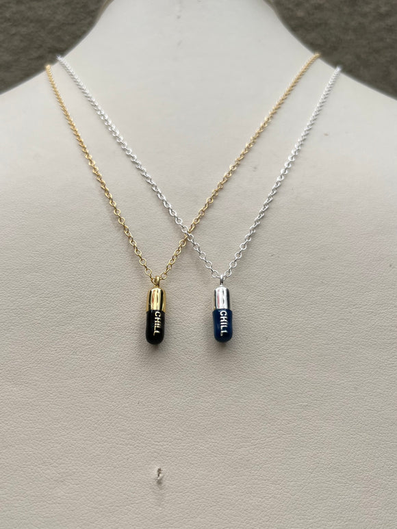 Chill Pill Necklace (color options)