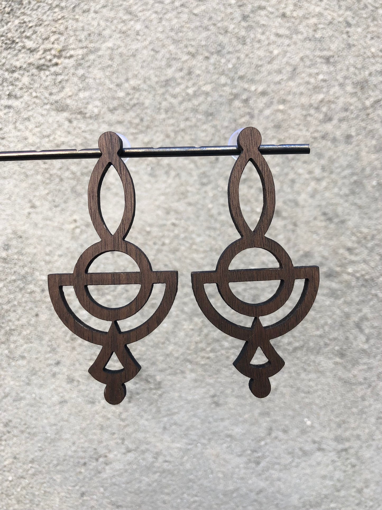Tribal Cutout Graphic Earrings