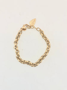 Gold Chunk Chain Bracelet